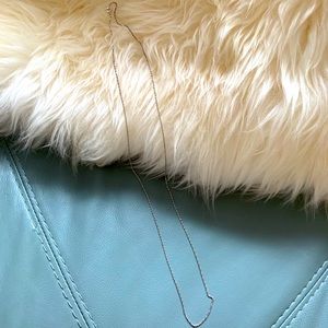 Long 30” sterling silver box chain necklace